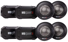 (4) MB QUART FT1-25 50 Watt RMS 1" Car Audio Tweeters + Crossovers