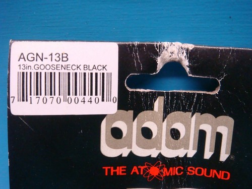 (1) ADAM AGN-13B FLEXIBLE MICROPHONE GOOSENECK - BLACK - 13" - Picture 4 of 4