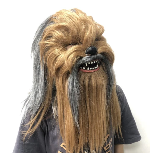 Fiesta Halloween Star Wars Chewbacca boca máscara móvil Foto 2 de 4