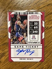 2020 Contenders Draft Picks Game Ticket Red Zeke Nnaji Rookie Auto RC Nuggets