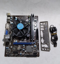 MSI H81M-P33 Motherboard w/Pentium G3250@3.20GHz, 4GB RAM, IO Shield #2050