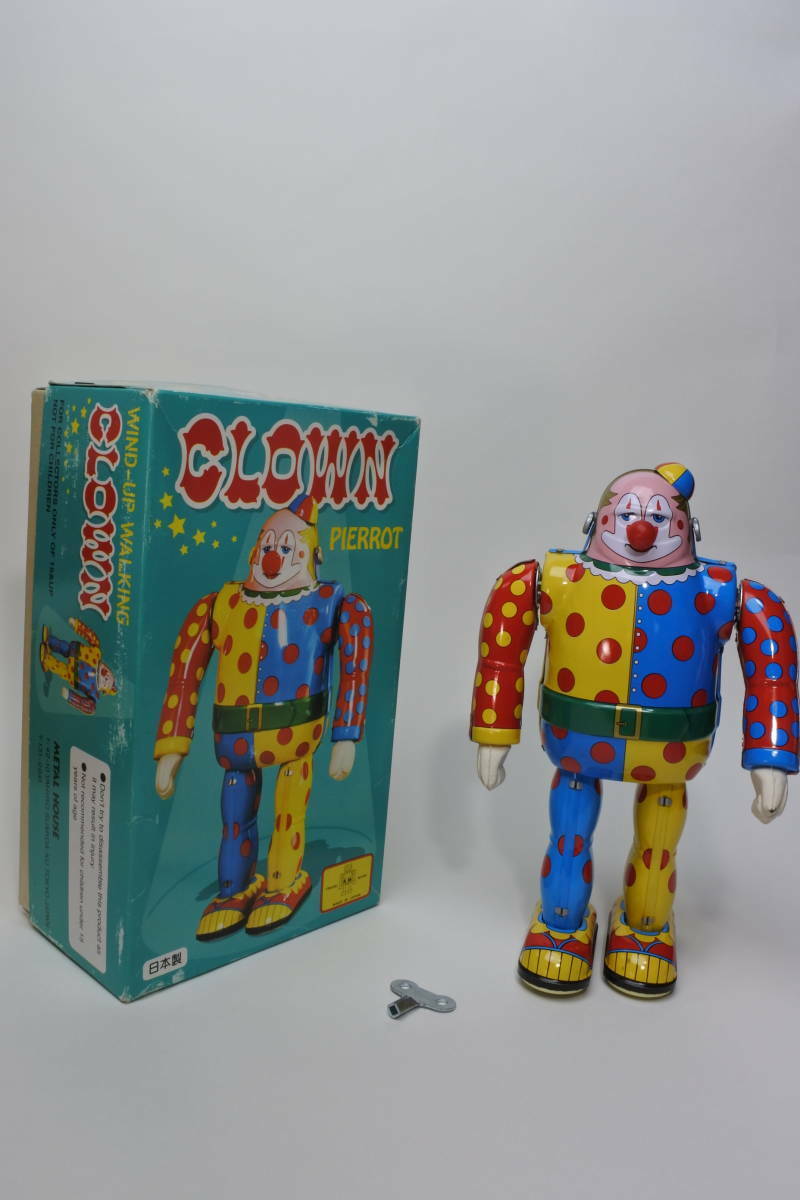 Tin Toy Collection Clown Wind-up Robot 7.5 Inch Made in Japan with Box Tin Toy Collection Clown Wind-up Robot 7.5 Inch Made in Japan with Box