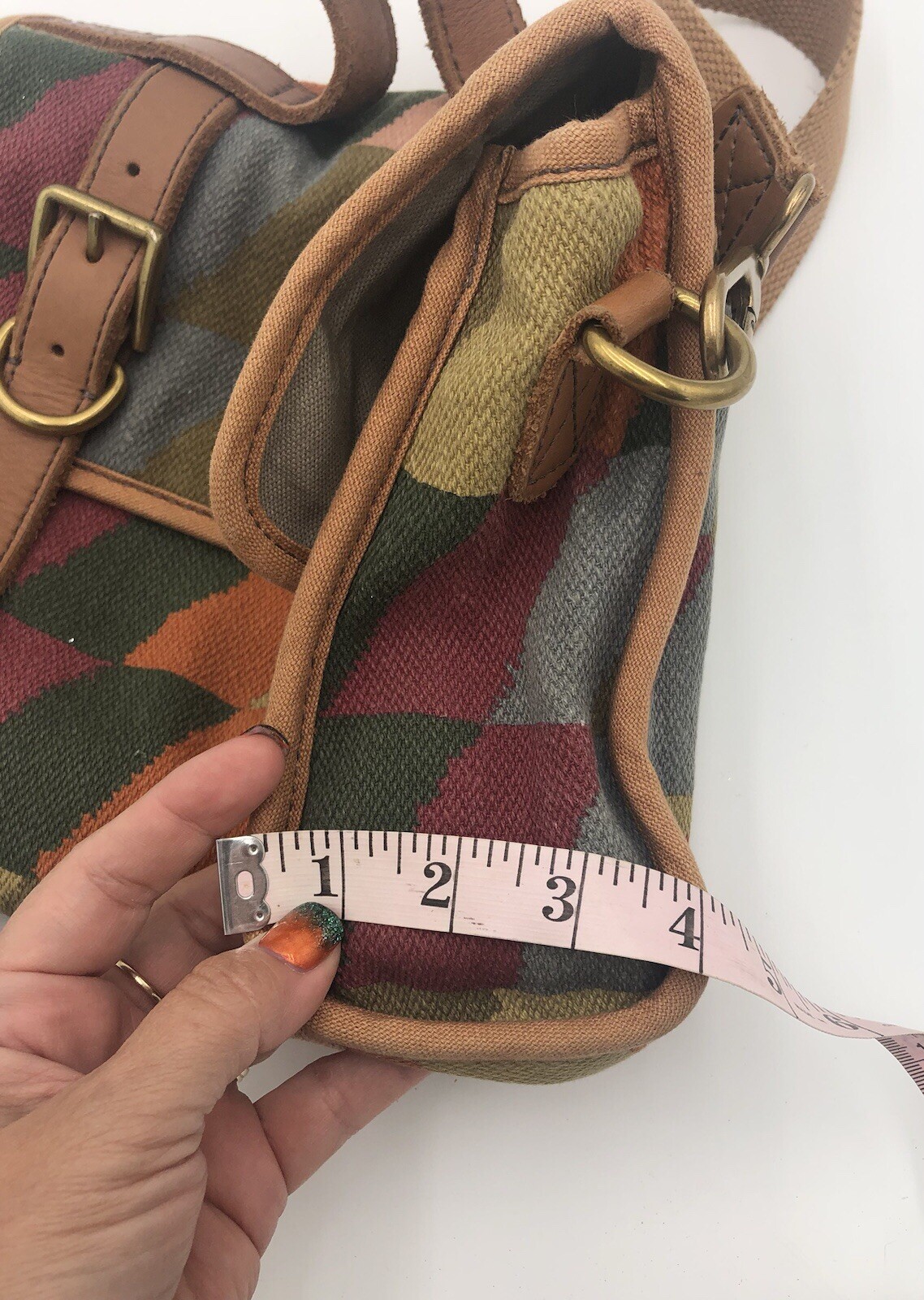 Fossil Multicolor Medium Messenger Crossbody Bag … - image 9