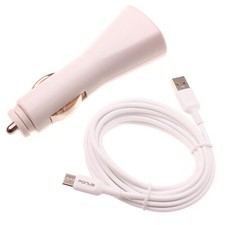 Car Charger Micro USB Cable DC Socket Wire 6ft Long Cord Plug-in for Cell Phones