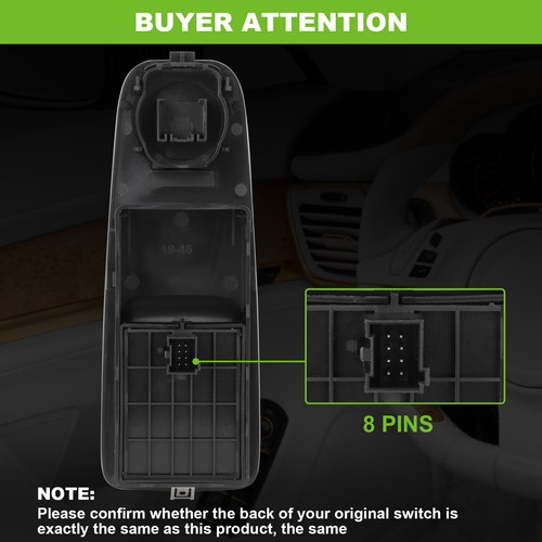Power Window Switch for 2014-2017 Ram Promaster 1500 2500 3500 Front Driver Side - Picture 5 of 6