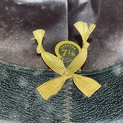 Vintage Royal Stetson Fedora Felt Driving Hat Mens Size 7 1/8 Brown Gangster 60s - Picture 9 of 9