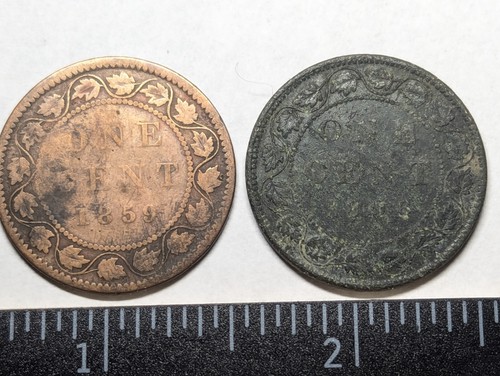 11 LOT AUSLÄNDISCHE MÜNZEN KANADA 1859, 1895, 1830, 1899 Russland 1/4 Kopek & mehr - Bild 17 von 17