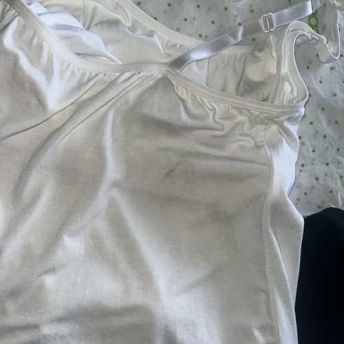 Maternity Nursing Cami White With Black Shorts NWT Medium - Picture 3 of 6