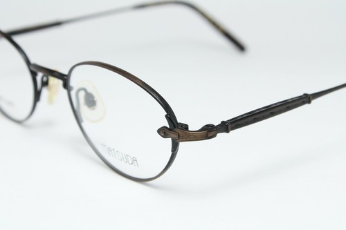 MATSUDA 10223 OBR TITANIUM Original Vintage Eyeglasses Frame Oval Steampunk Rare - Picture 4 of 8