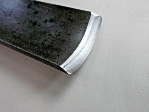 I & H SORBY Vintage 1-9/16" Wide Cut Crank Neck Woodworker's Gouge, Sheffield - Imagen 4 de 6
