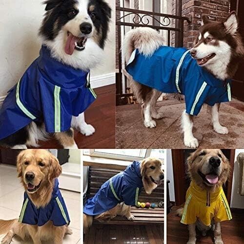 Dogs Waterproof Jacket, Lightweight Dog Raincoat, Windproof Snow-Proof Dog Vest - Picture 6 of 6