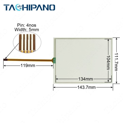 New Touch Screen for FANUC A05B-2256-C103#EAW Teach Pendant Panel Glass - Bild 2 von 11