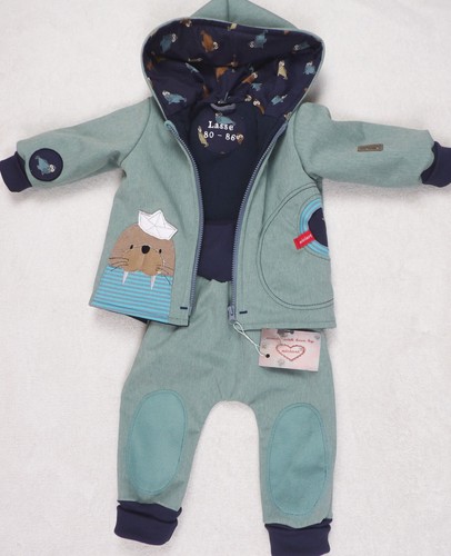 niciart design ♥ SOFTSHELL JACKE ♥SOFTSHELJACKE♥WETTERJACKE♥ altmint WALROSS - Bild 9 von 14