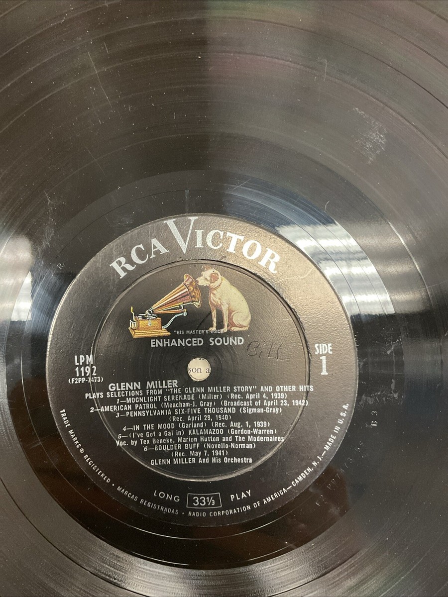 RCA Victor LPM-1192 Glenn Miller Plays Selections Original