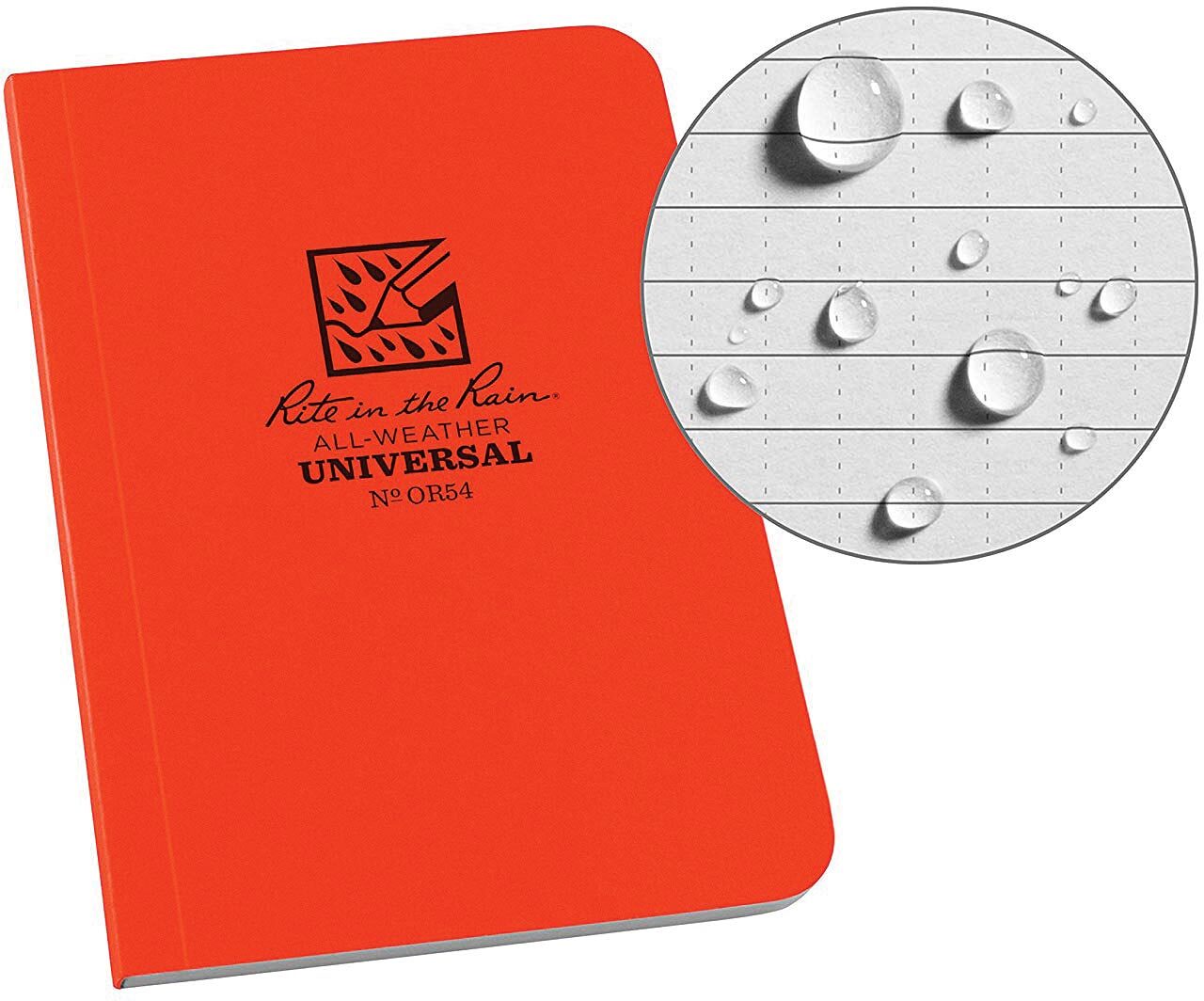 Rite In The Rain Field Flex Memo Book - Orange Stapled Notebook Journals for