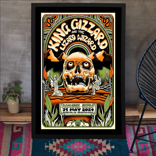 King Gizzard And The Wizard Lizard May 31 2024 Brighton Dome Brighton UK Poster - Picture 2 of 8