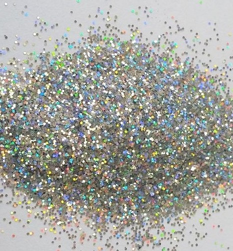 Biologisch abbaubarer Kosmetik Glitzer, 0,008 Hex, Sexy Silver, 25g - Bild 2 von 2