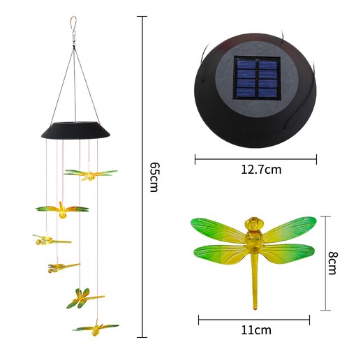 Solar Wind Chimes Lights LED Color Changing Hanging Lamp Garden Home Decor US - Picture 91 of 114