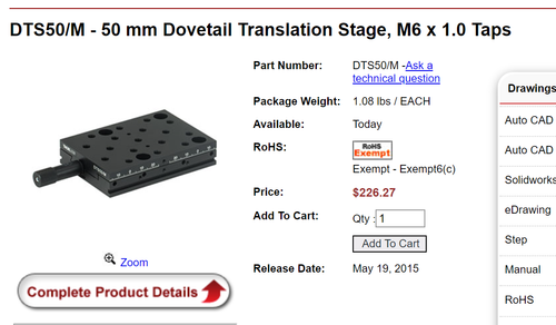 Thorlabs DTS50/M, new in box - Picture 3 of 4
