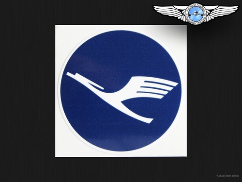 NEW LUFTHANSA LOGO ROUND DECAL / STICKER - Picture 3 of 4