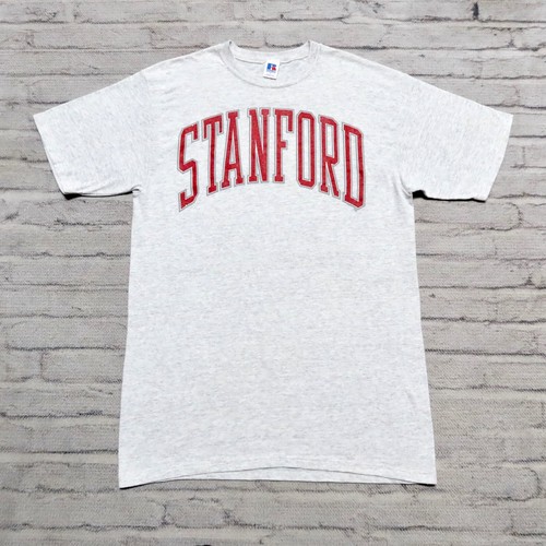 Vintage 80s Stanford Cardinal Logo Shirt Size XL Made in USA Heather - Foto 2 di 12