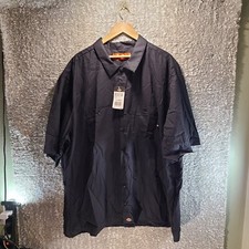 Dickies Men Size 5XL Moisture Wicking Short Sleeve Twill Work Shirt NWT