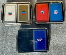 (5) Chevron oil gas Chemical playing cards NOS sealed Congress Standard W/Cases