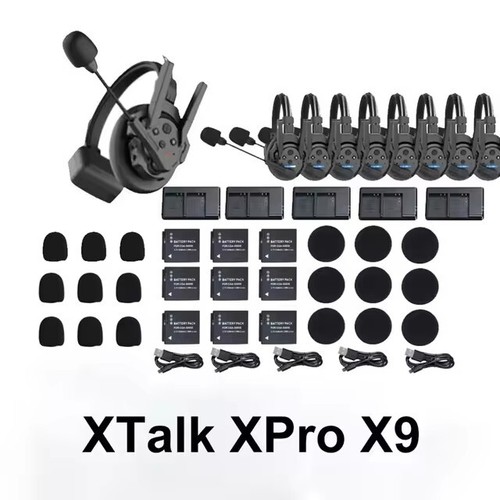SYNCO XTalk XPro X2 X5 X9 2.4G Sistema de Intercomunicación Inalámbrico Auriculares Full-Duplex 500m - Imagen 3 de 16