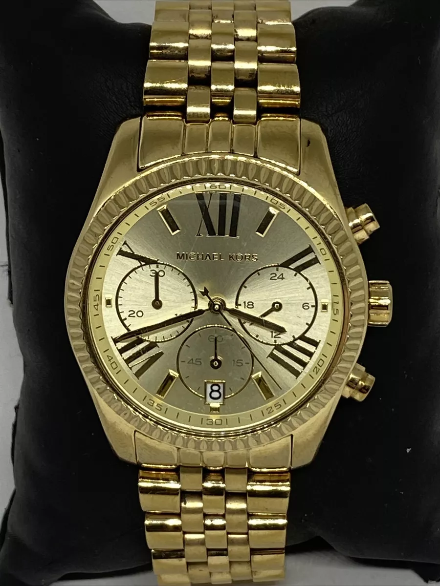 Michael Kors Lexington MK5556 Women Gold Stainless Steel Analog