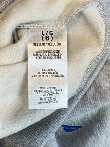 Nautica Little Boys Side Stripe Fleece Hoodie Navy/Grey/Black Green Size 6 - Picture 5 of 7
