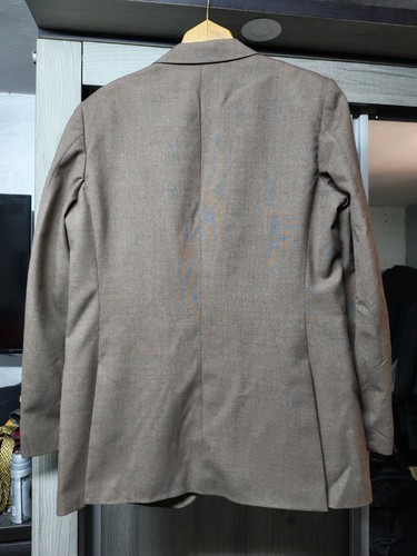 Giacca blazer tuta vintage Yves Saint Laurent classico tutto pettinato marrone YSL 42L - Foto 8 di 10