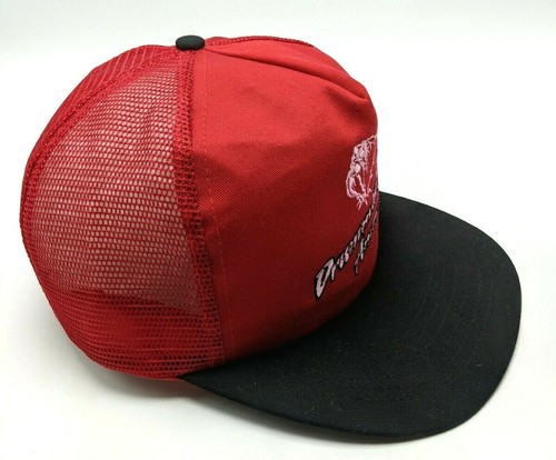 DRUMMOND AMERICAN red / black adjustable snapback cap / hat - Picture 3 of 8