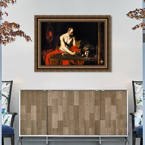 Gerahmte Leinwand Giclée-Druck Kunst Hieronymus von Michelangelo Merisi da Caravaggio - Bild 2 von 16