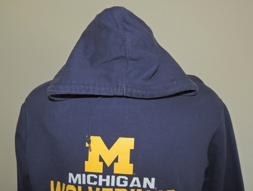 HERREN BLAU U OF M ROSE SCHALE BAUMWOLLMISCHUNG KAPUZENSWEATSHIRT GRÖSSE M - Bild 3 von 5