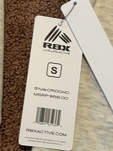 NWT RBX Active Lightweight Fleece Lined Tunic Sweatshirt Cowl Neck Cream Size S - Picture 10 of 13