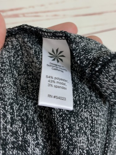 Women’s Athleta Open Dark Heather Gray Cardigan Sweater XS Lightweight Pockets - Picture 7 of 7
