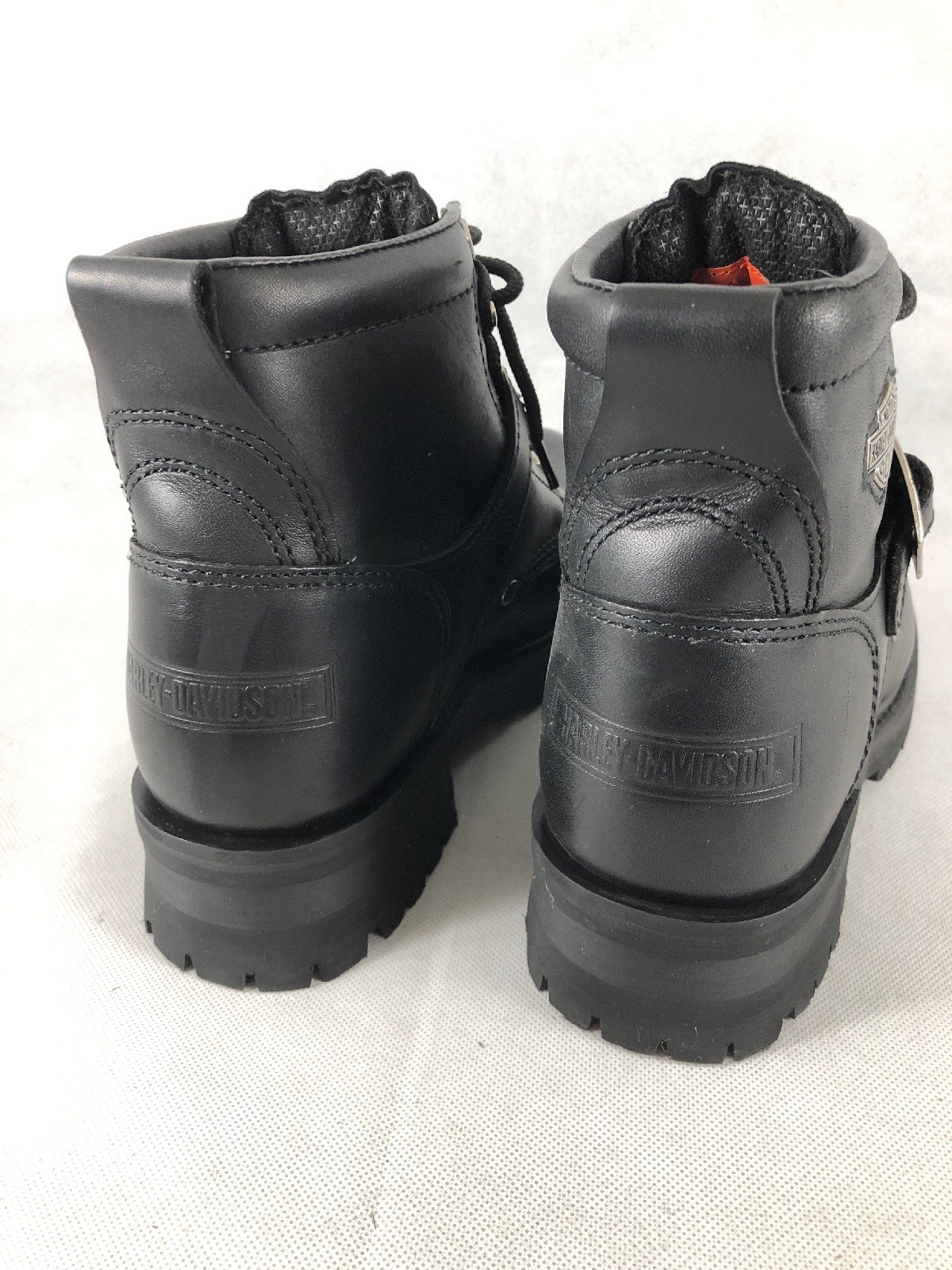 Harley Davidson botas de de de cuero negro de mujer 8W. W4 632688 Harley Davidson botas de de de cuero negro de mujer 8W. W4 632688