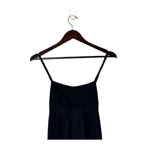Madewell Jumpsuit Women 4 Black Tie Back Wide Leg Flowy Jumpsuit Preppy NWT - Picture 5 of 14