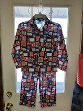 Nwt Old Navy Boys Pajama Set Christmas Stamps M 8
