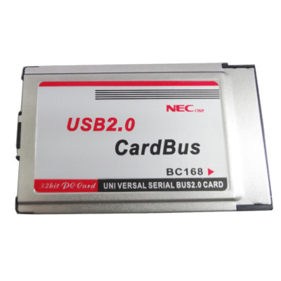 PCMCIA to USB 2.0 CardBus Dual 2 Port 480M Card Adapter for Laptop