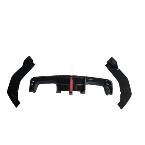 Gloss Black Rear Bumper Diffuser Lip For BMW M3 M4 G80 G82 2021-2025 - Picture 2 of 5