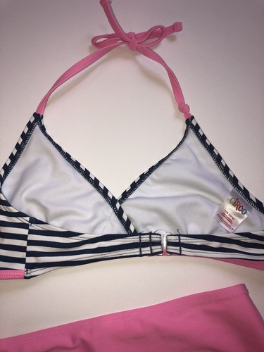 Girl's CIRCO Blue, White, Pink Bikini Large 10/12 - Picture 8 of 10