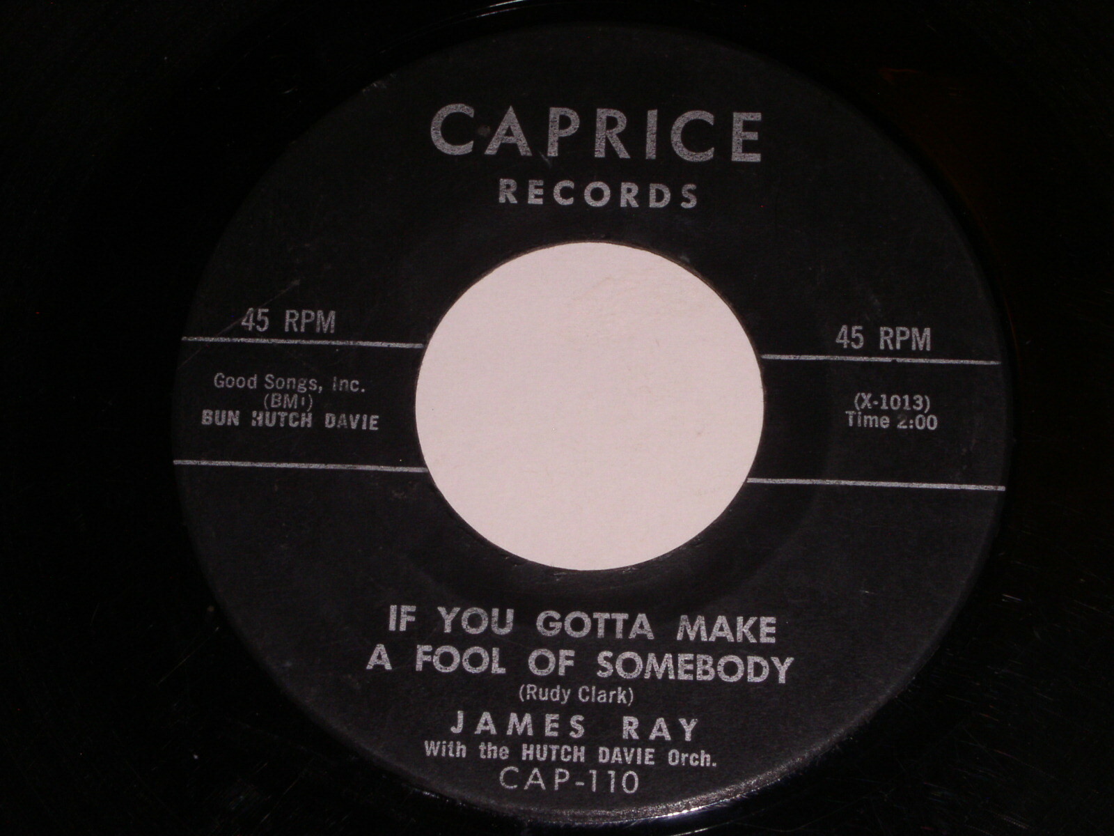 James Ray If You Gotta Make A Fool Of Somebody It's Bee James Ray If You Gotta Make A Fool Of Somebody It's Bee