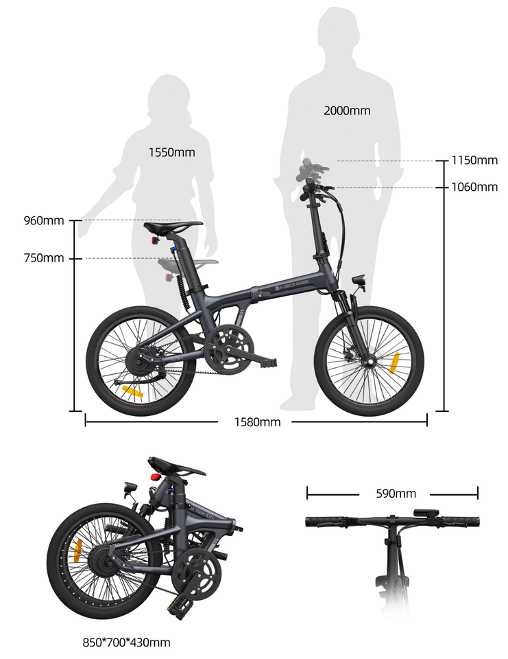 Revisión de la eBike ADO Air 20: Una divertida y ágil bicicleta urbana plegable con transmisión