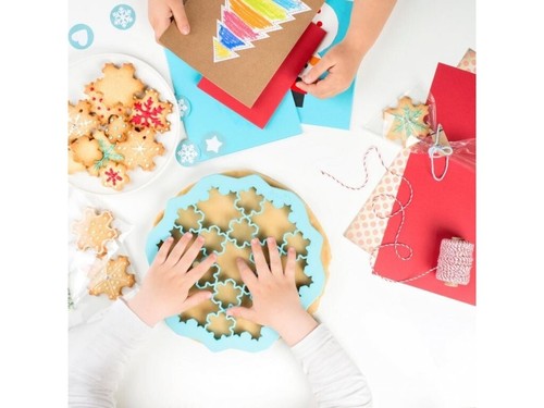 3 Cookie Cutters, Holiday Shapes Harts, Snow Flakes Trees. Leкue. Holiday - Picture 2 of 5