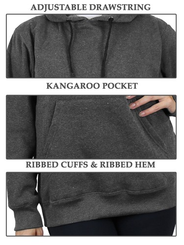 Schwerer Damenpullover Hoodie mit Fleecefutter (Größe:- M-2XL) *NEU* KOSTENLOSER VERSAND - Bild 23 von 24