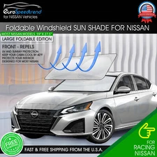 For Nissan Large Foldable Sun Shade Visor Front Windshield Cover UV Protection