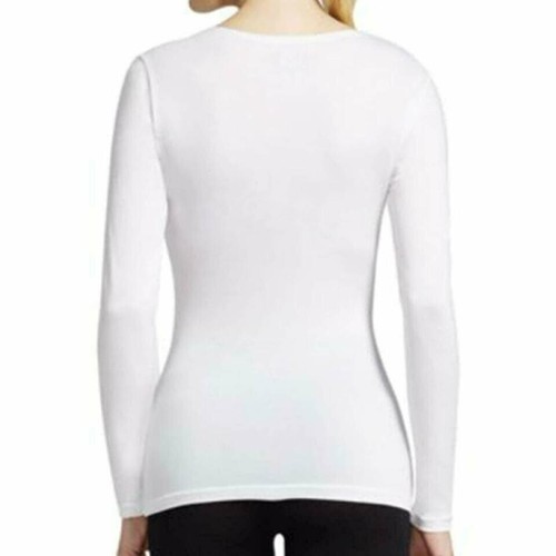 32 Degrees Heat Women 2pk Long Sleeve Scoop Neck Base Layer Top White Gray Black - Picture 4 of 18