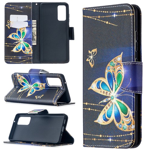 For Samsung Galaxy S23 FE/S21 FE/S20 FE Pattern Leather Wallet Stand Case Cover - Picture 31 of 63