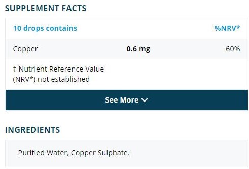 Metabolics Cobre Iónico 250 ml - Imagen 2 de 2